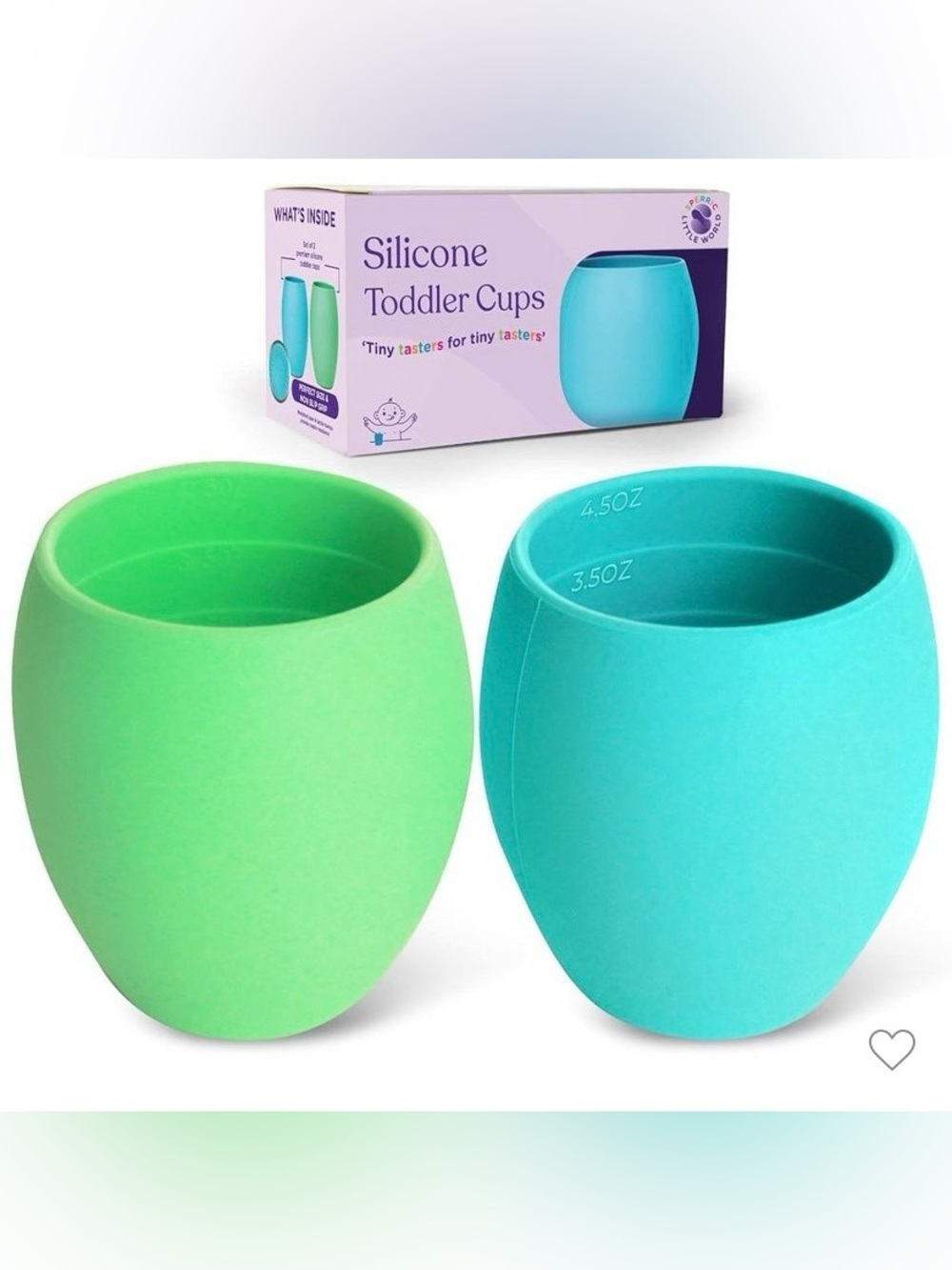 Sperric silicone mini toddler cups, 4.5 oz
